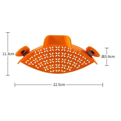 Clip-on Silicone Pan Sieve